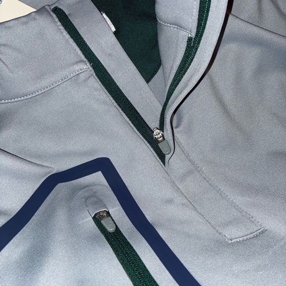 New Peter Millar Crown Sport Forge Performance Quarter Zip Pullover Golf Gray - Picture 4 of 7